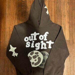 Brown Broken Planet Hoodie